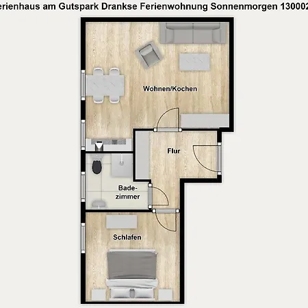 アパート Am Gutspark Drankse Sonnenmorgen ドランスケ